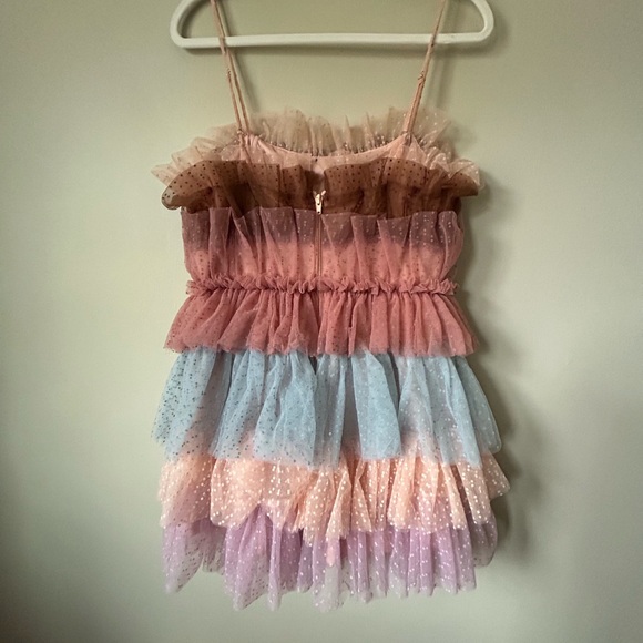 Tulle Ruffle Mini Dress - Picture 2 of 3